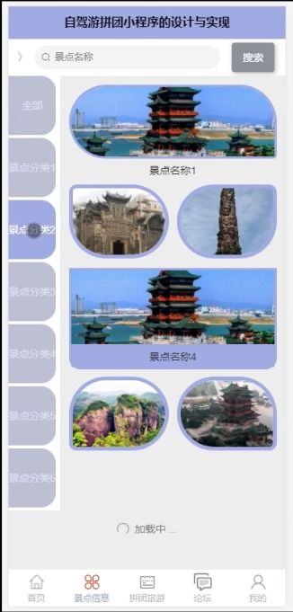 精品微信小程序ssm的自駕游拼團旅游網站自由行 后臺vuejs